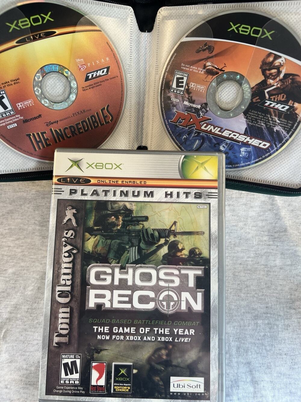X Box Games--Lot of 6 older 2001-2003-- plus DVD Movie SuperBabies